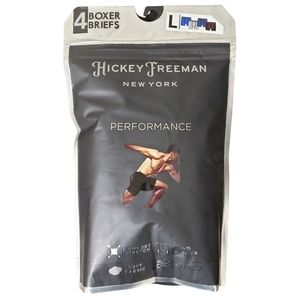 HICKEY FREEMAN Men's Performance Boxer Briefs 4 Pairs NWT!